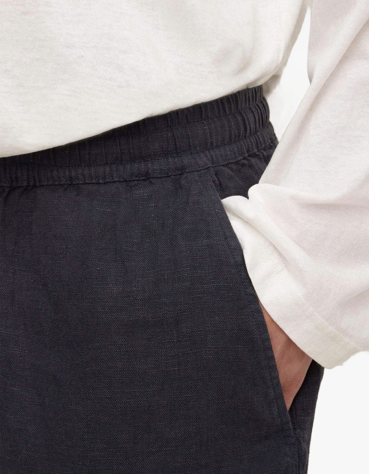 Finley Linen Short - True Navy