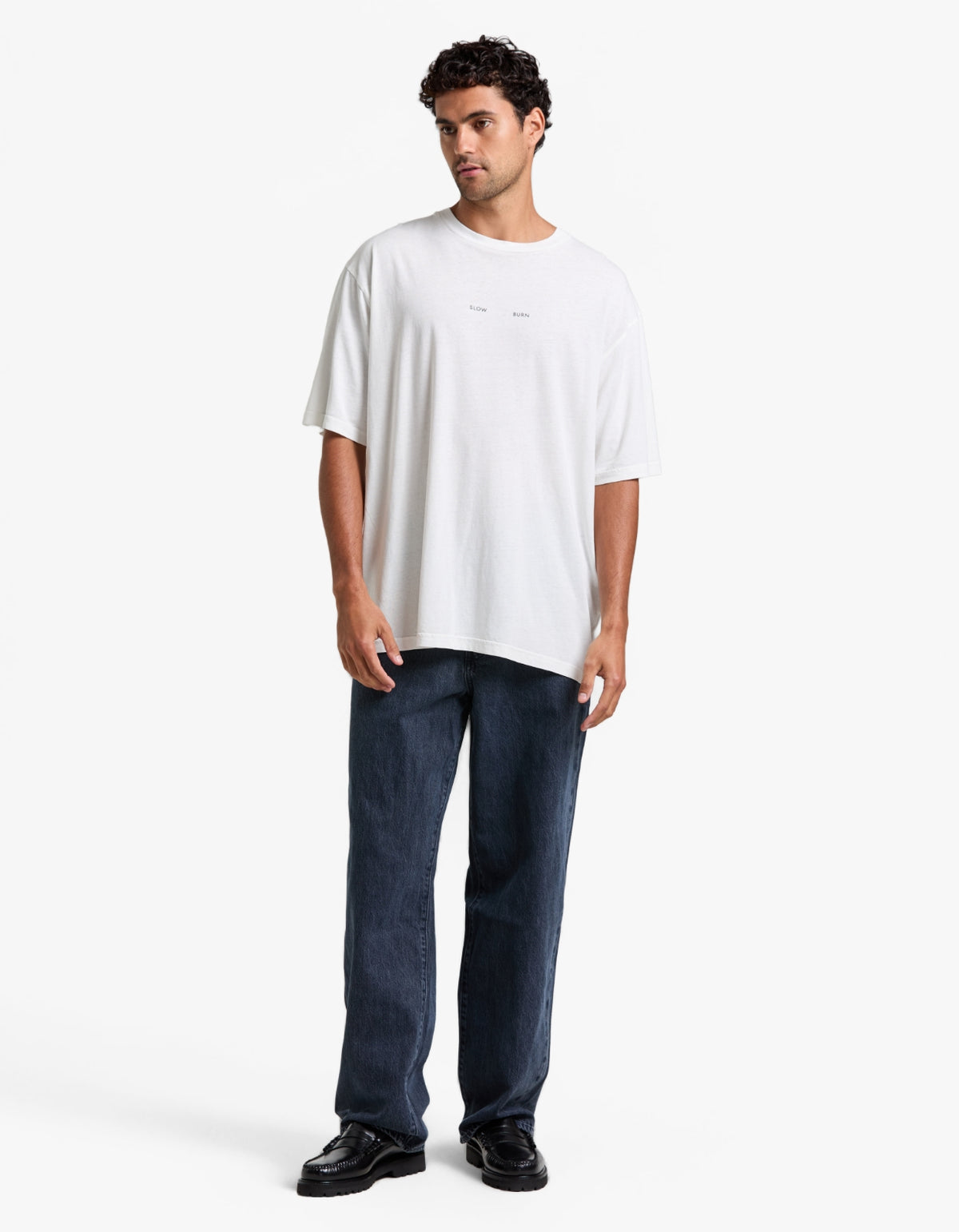 Slow Burn Cotton Hemp Tee - Antique White