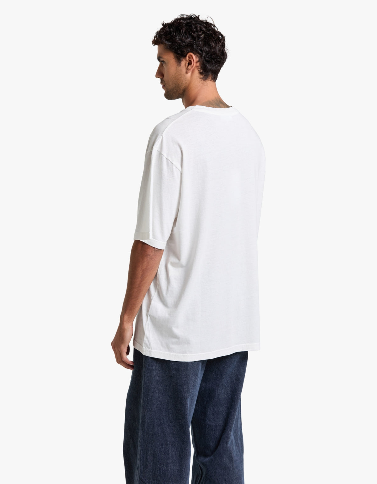 Slow Burn Cotton Hemp Tee - Antique White
