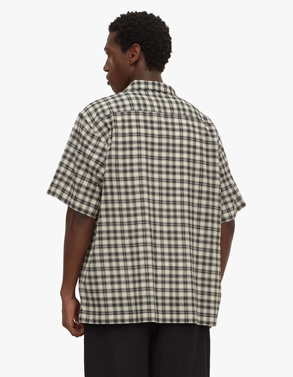 Pearce Check Short Sleeve Shirt - Black/Cream
