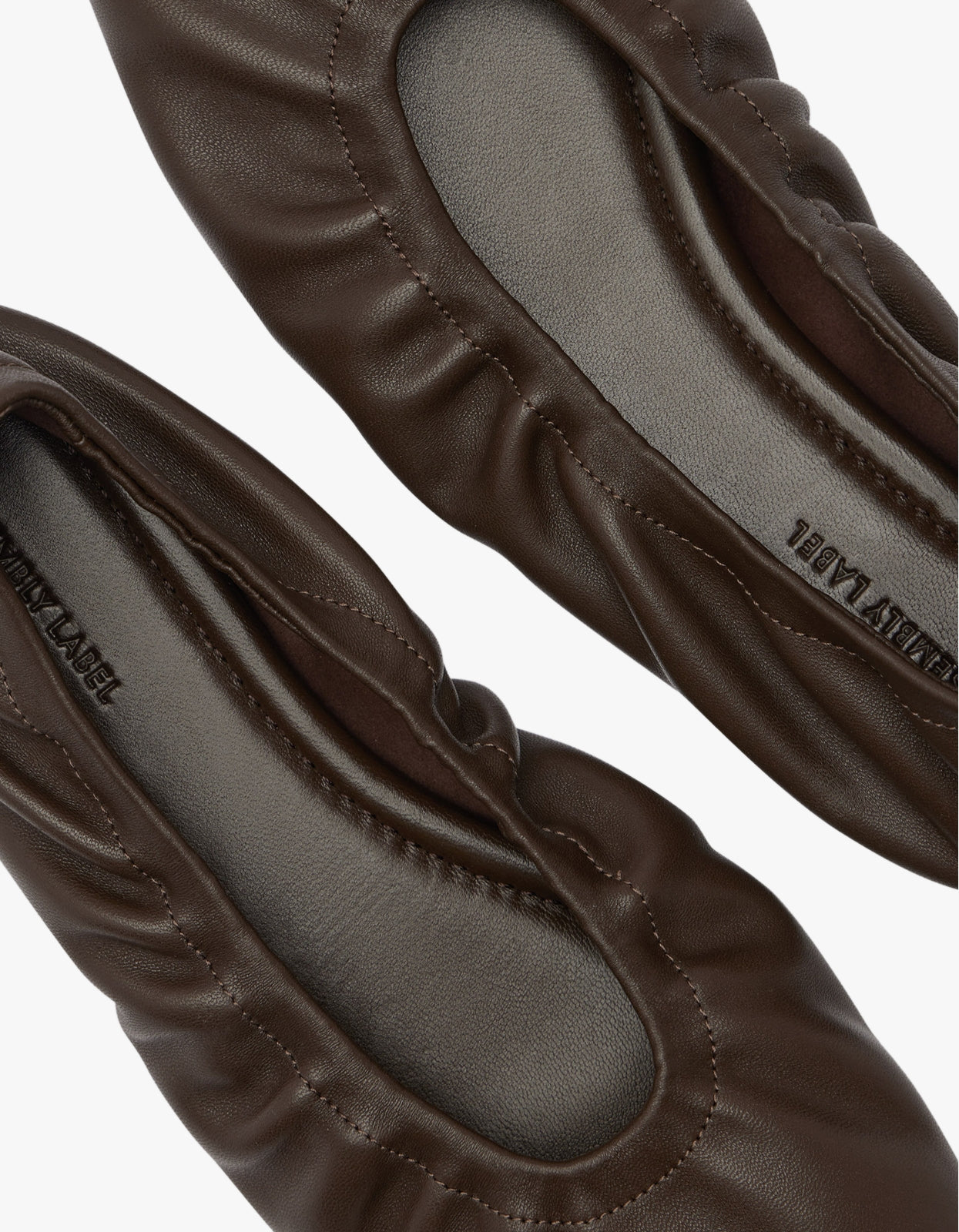 Marion Leather Ballet Flat - Walnut