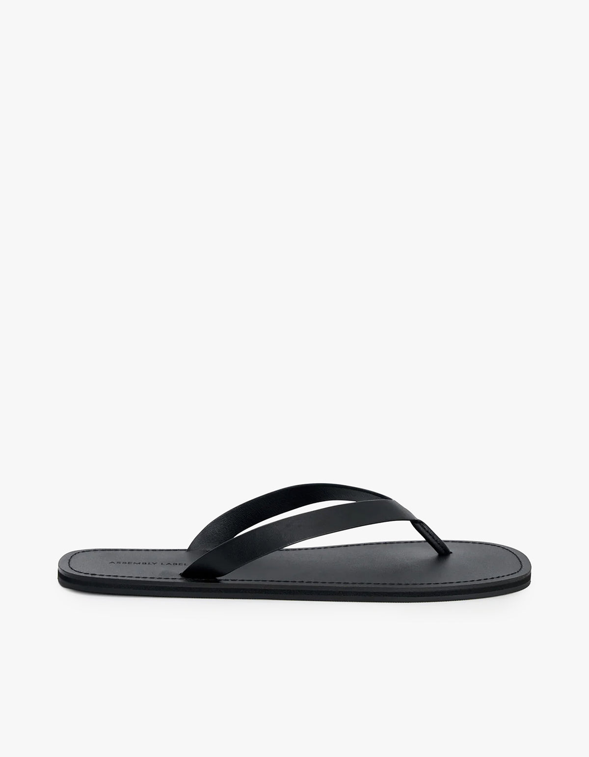 Nico Leather Thong - Black