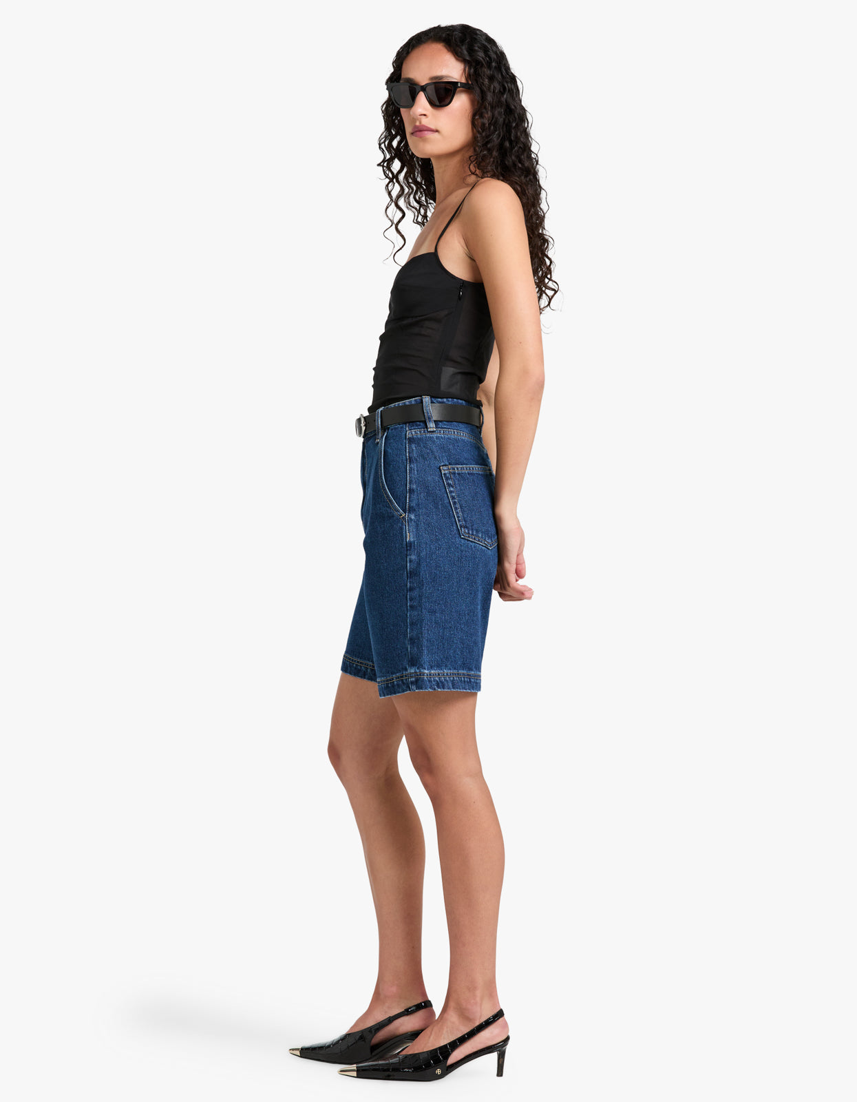 Longline Denim Short - Heritage Blue