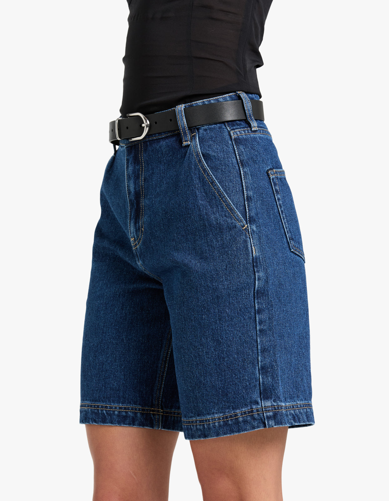 Longline Denim Short - Heritage Blue
