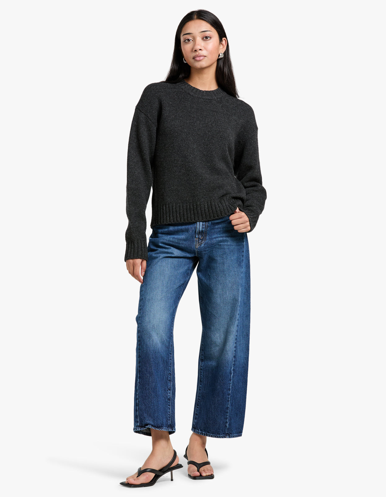 Beau Wool Merino Knit - Charcoal