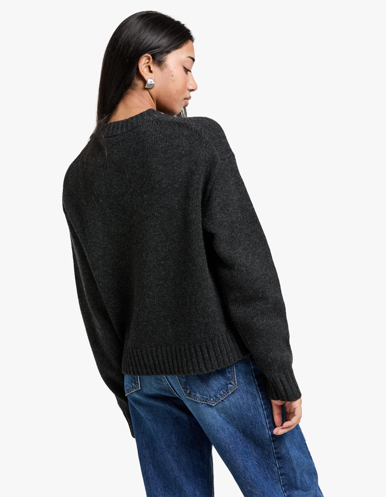 Beau Wool Merino Knit - Charcoal