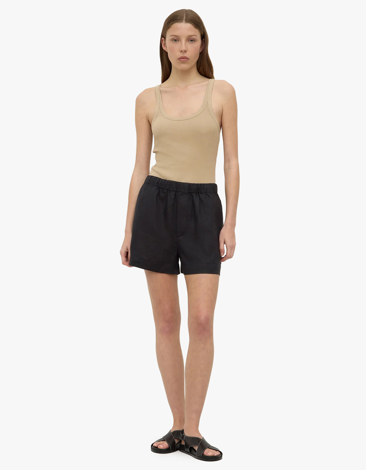 Everyday Linen Short - Black