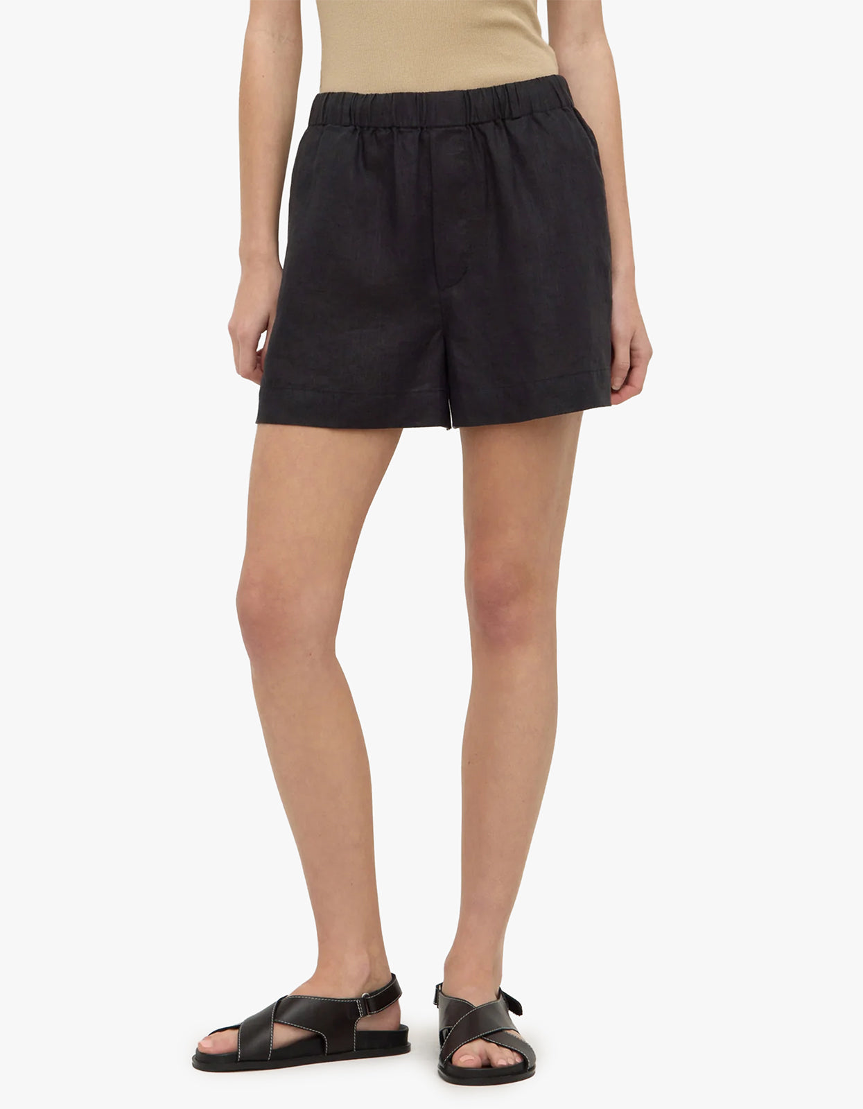 Everyday Linen Short - Black