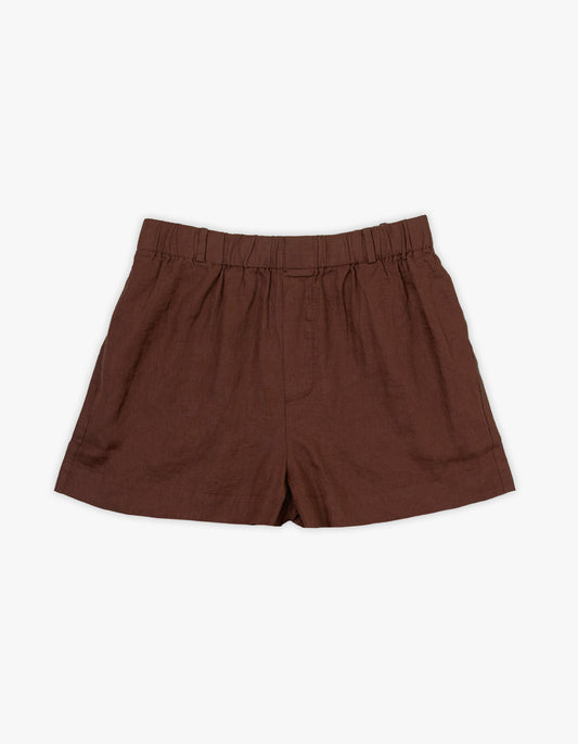 Everyday Linen Short - Espresso