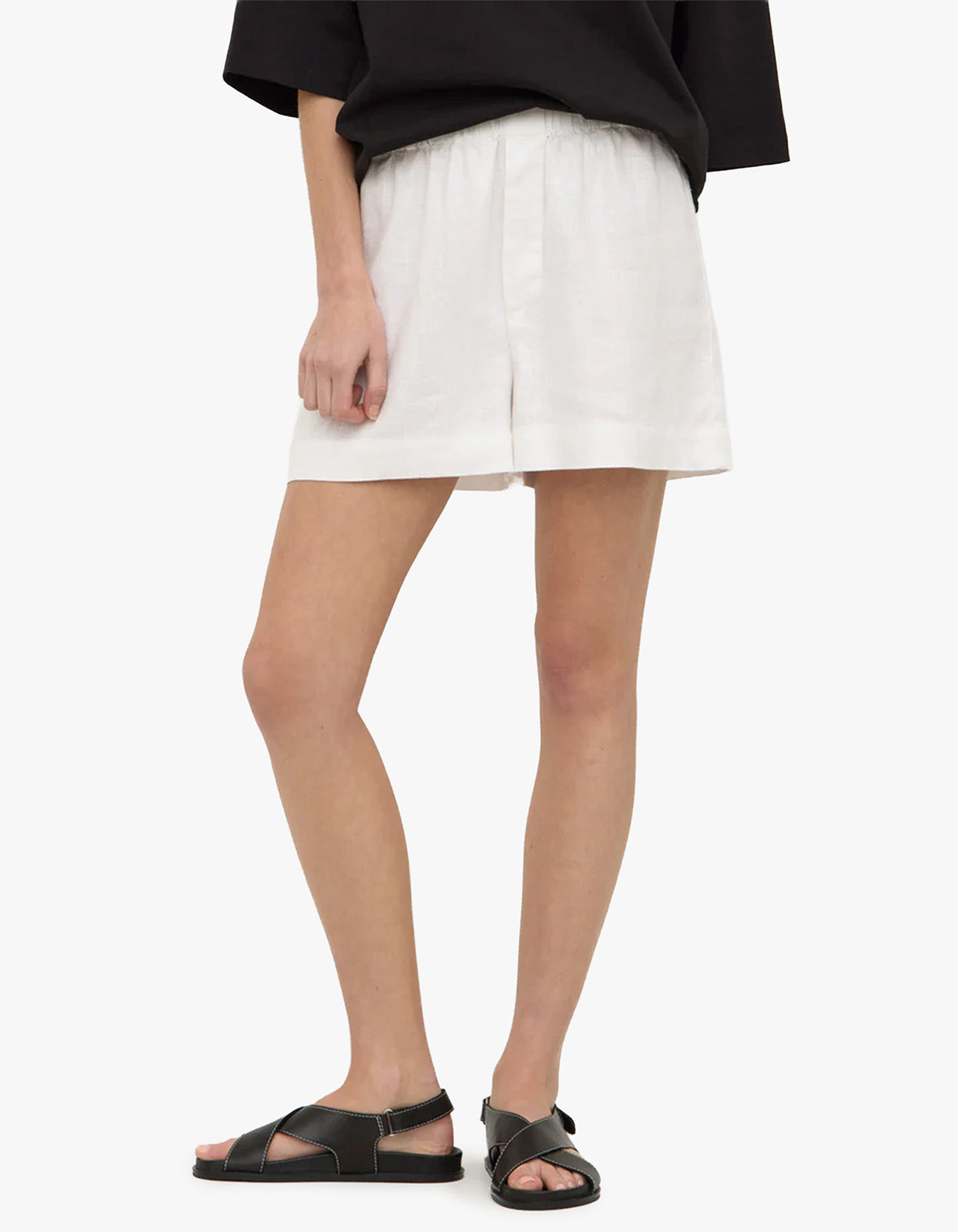 Everyday Linen Short - White – Superette
