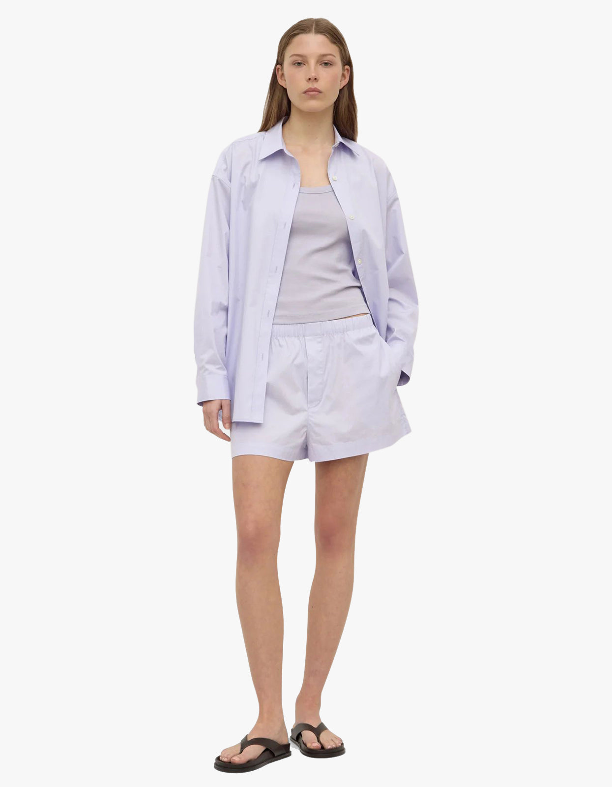 Everyday Poplin Short - Lilac