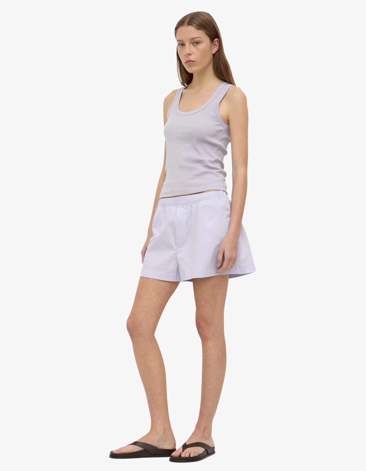 Everyday Poplin Short - Lilac