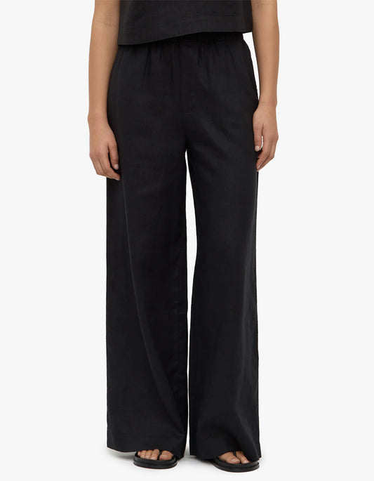 Everyday Linen Pant - Black