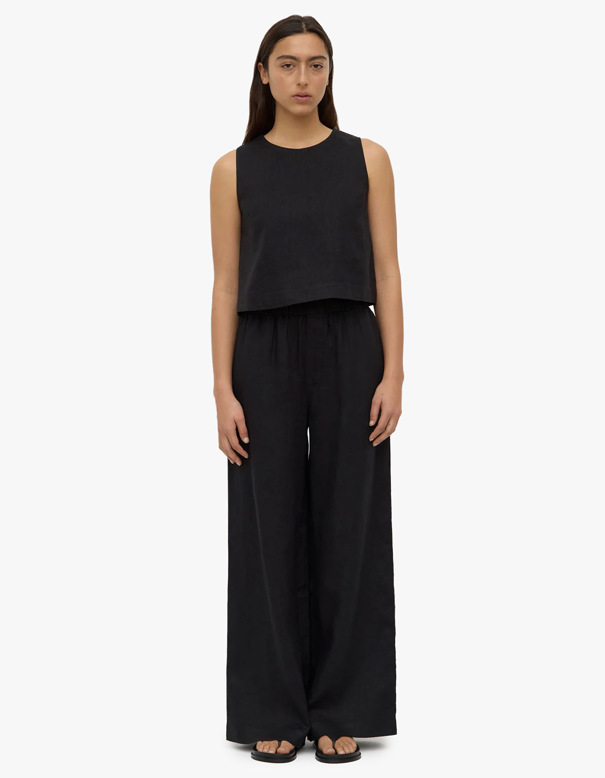 Everyday Linen Pant - Black