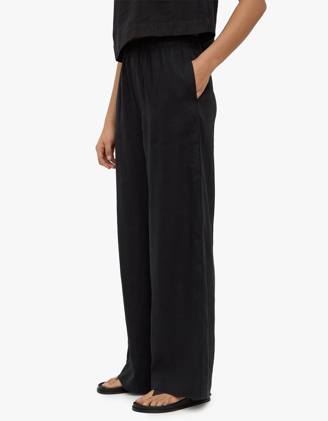 Everyday Linen Pant - Black