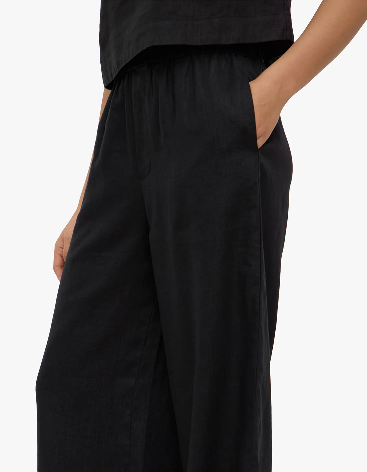Everyday Linen Pant - Black