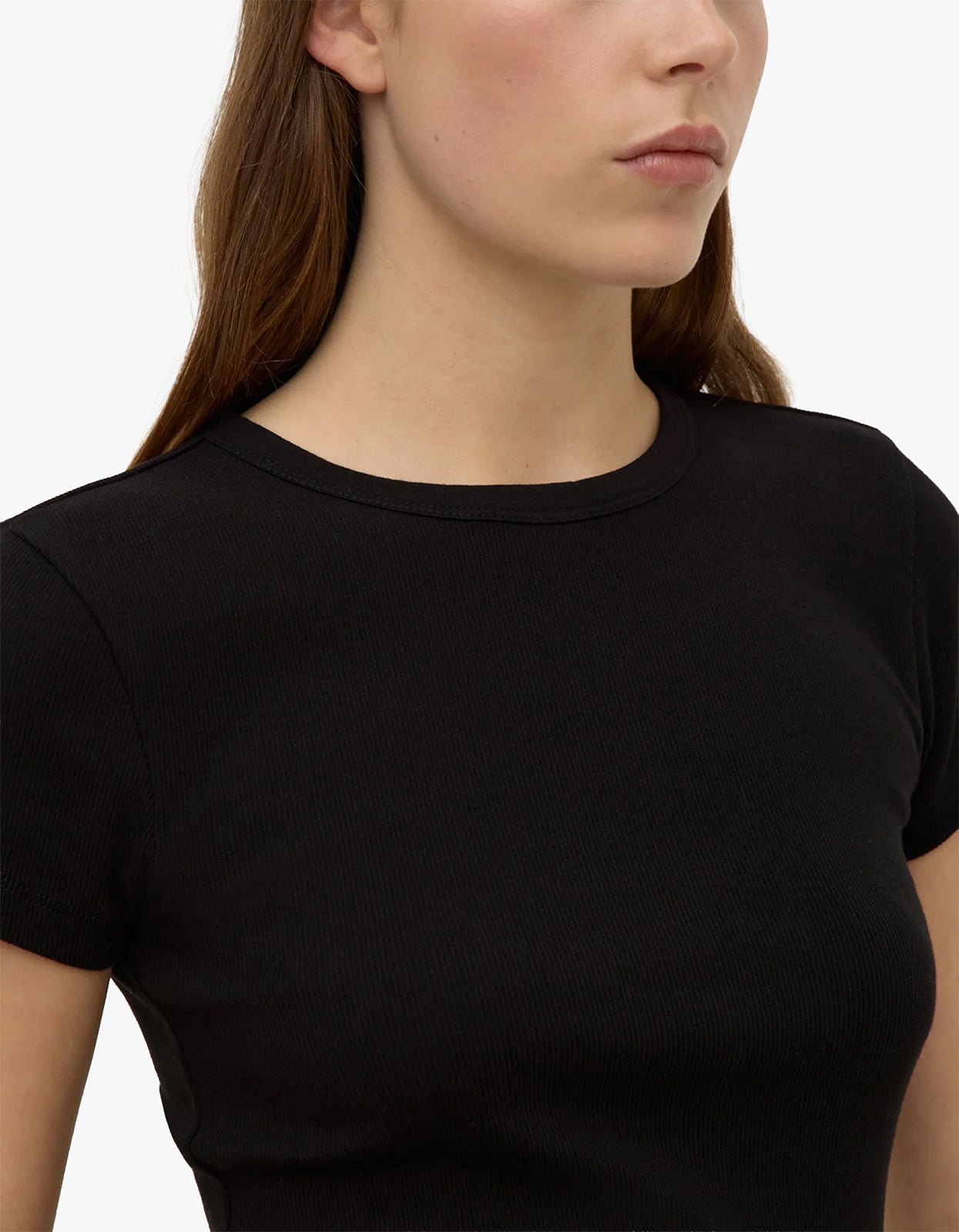 Linley Rib Tee - Black