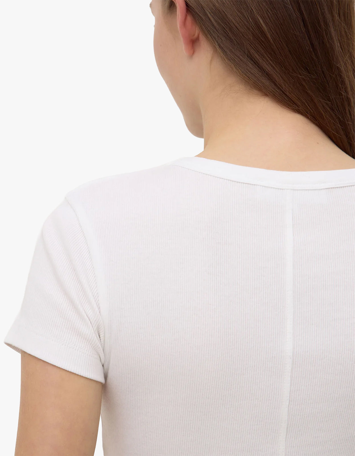 Linley Rib Tee - White