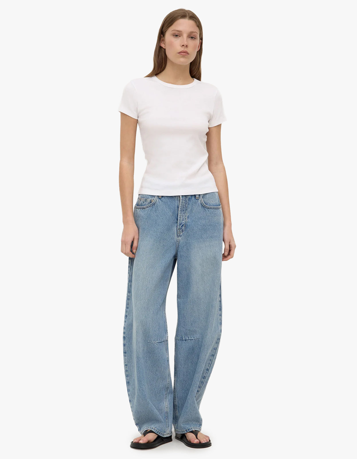 Linley Rib Tee - White