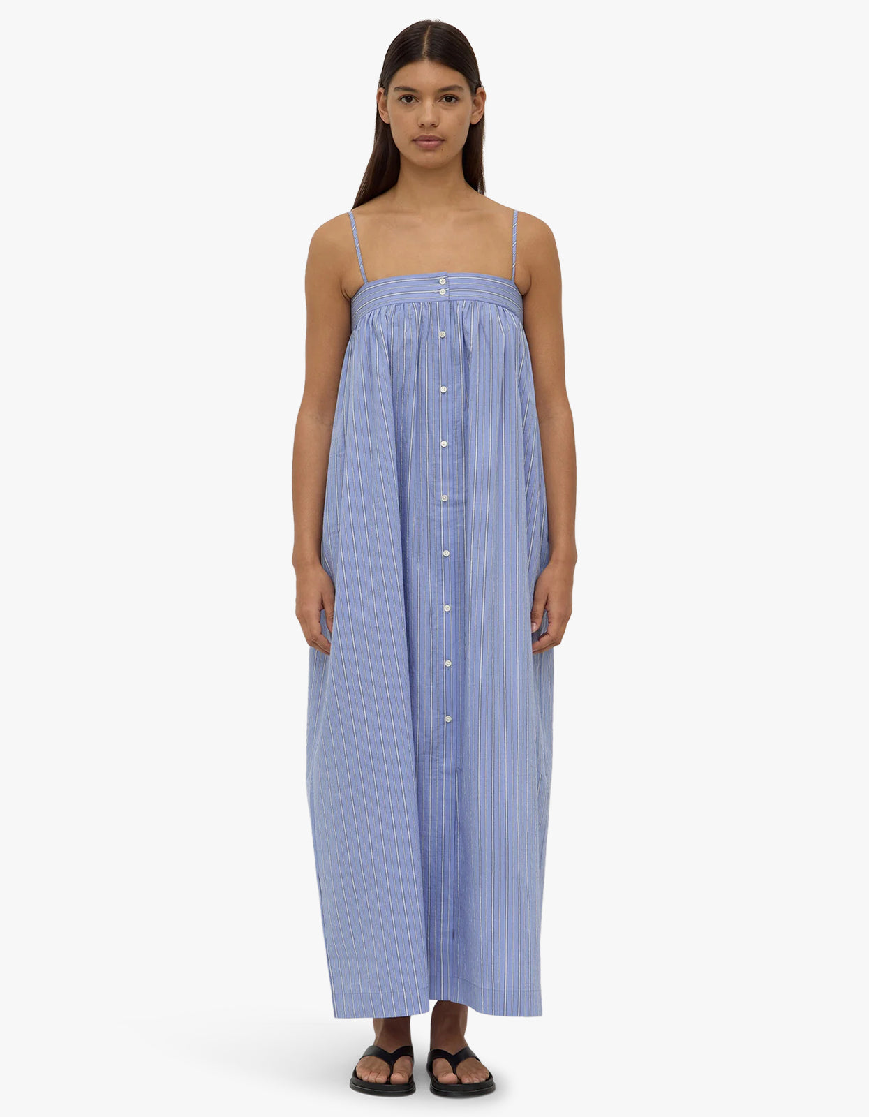 Erina Stripe Maxi Dress - Blue/White Stripe
