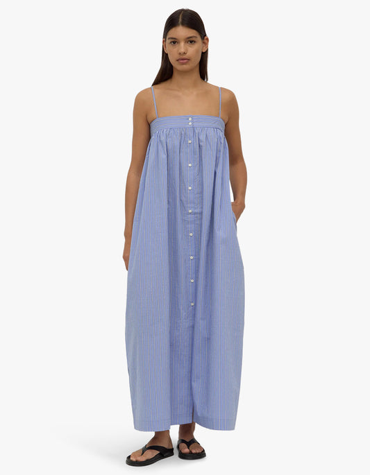 Erina Stripe Maxi Dress - Blue/White Stripe