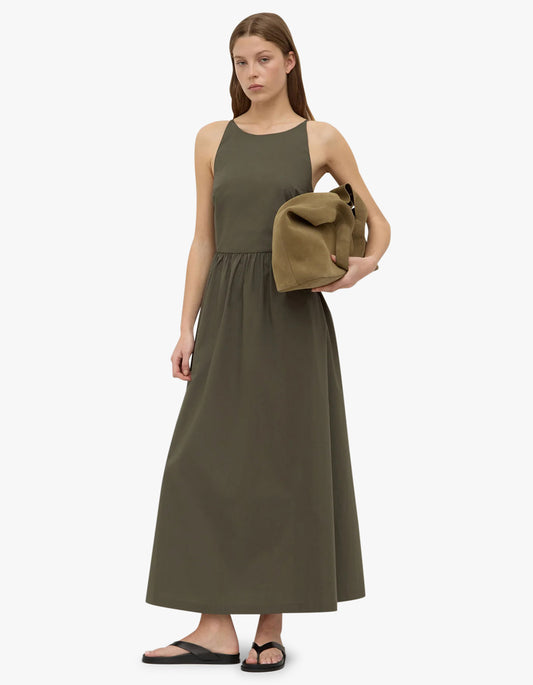 Posie Midi Dress Moss - Moss