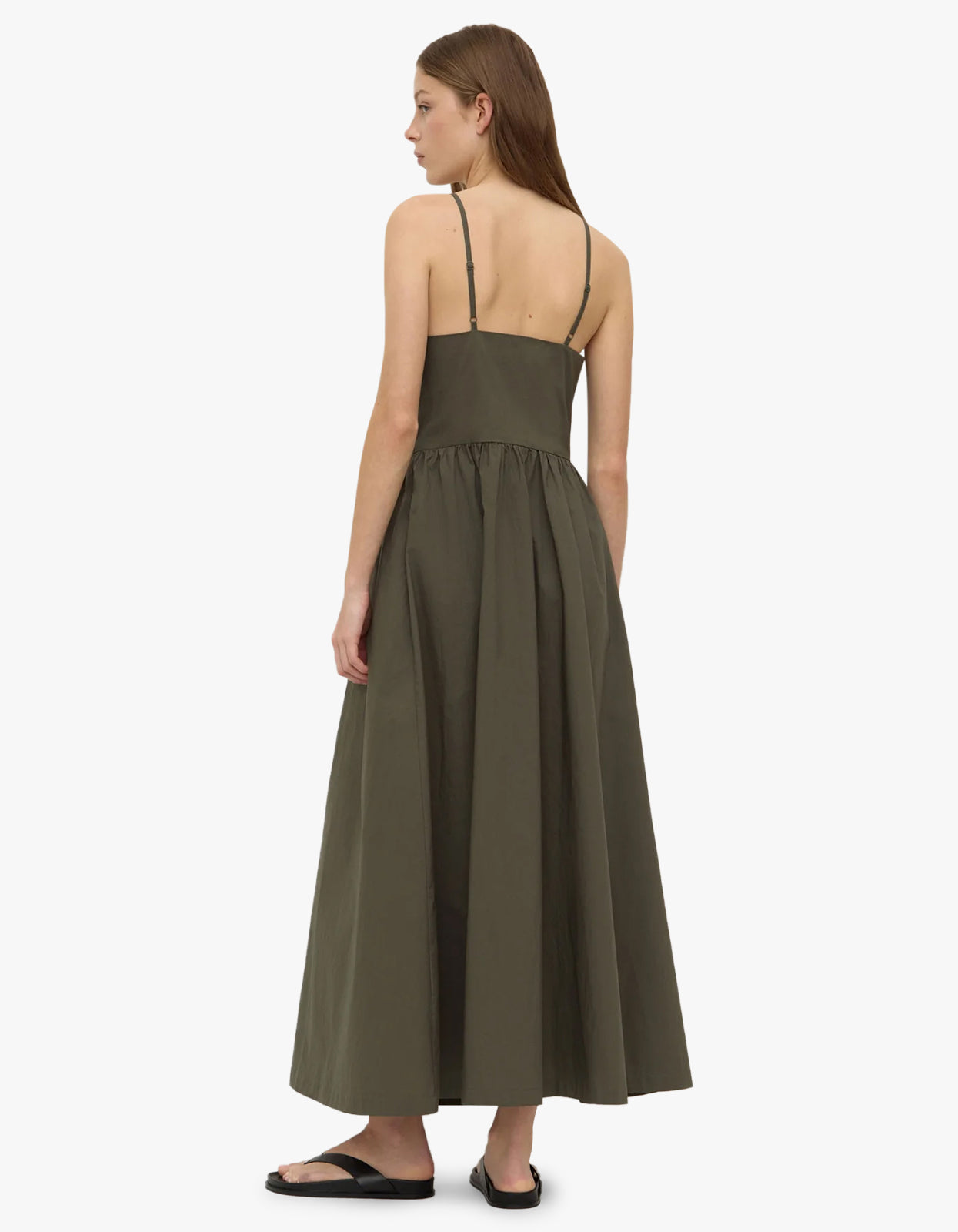 Posie Midi Dress Moss - Moss