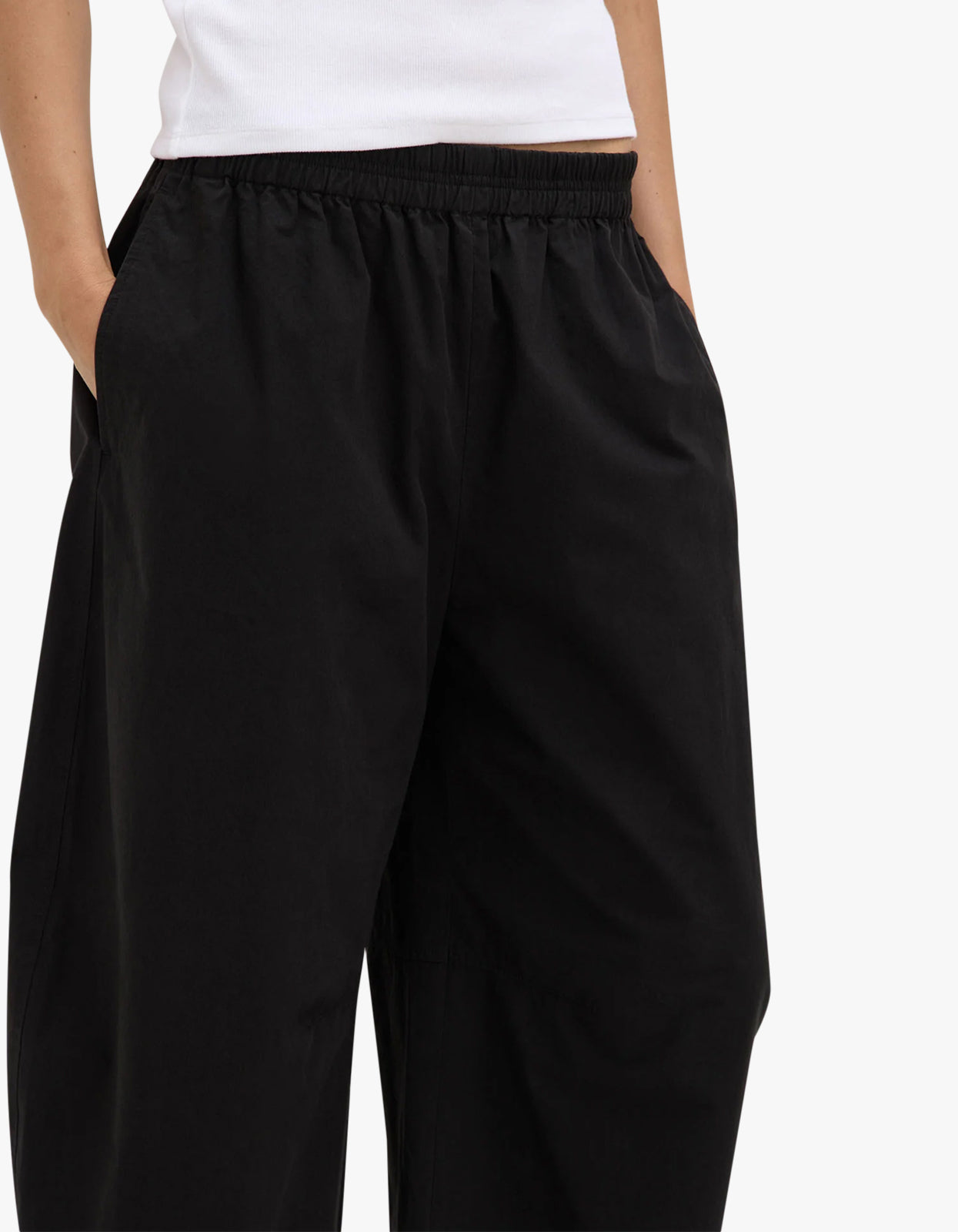 Lola Barrel Pant Black - Black