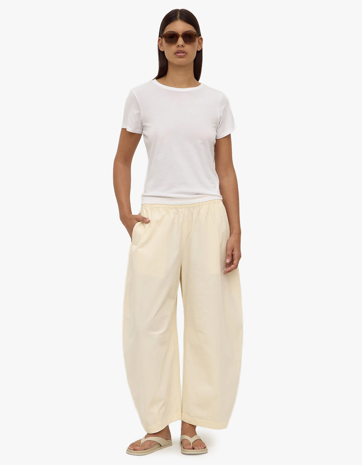 Lola Barrel Pant - Butter