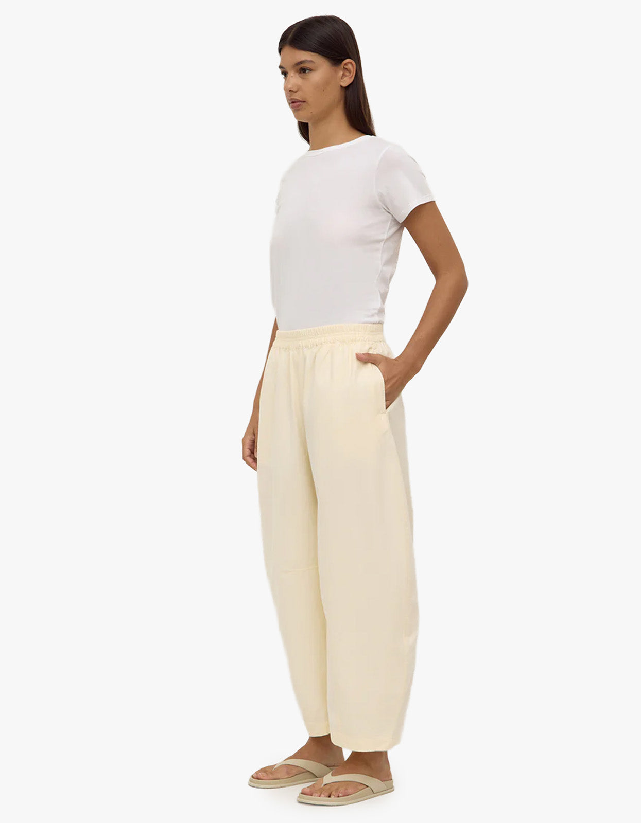 Lola Barrel Pant - Butter