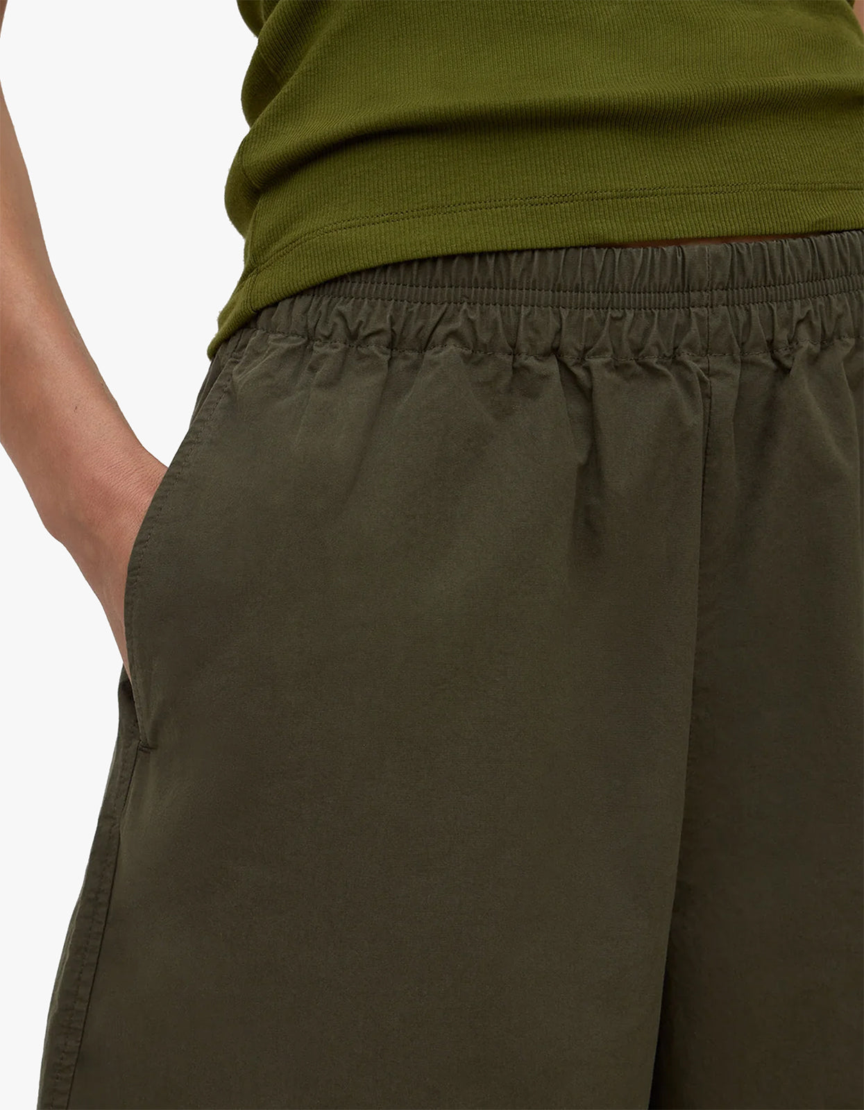Lola Barrel Pant - Dark Military