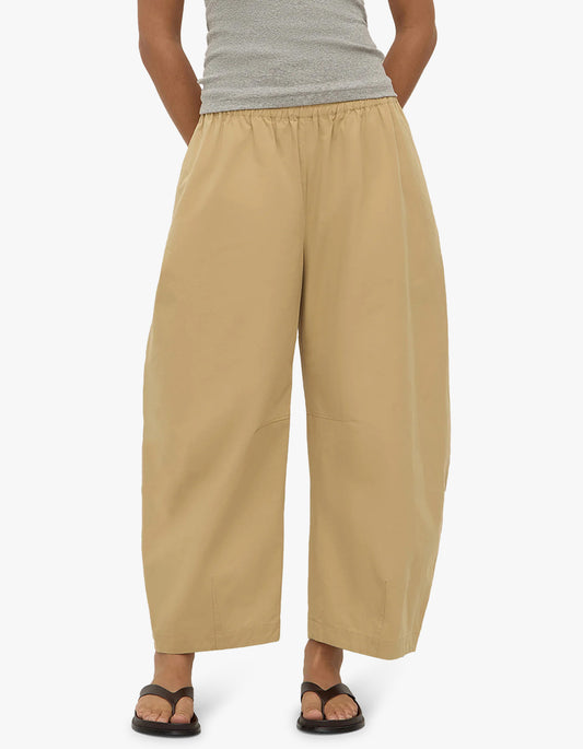 Lola Barrel Pant - Tan