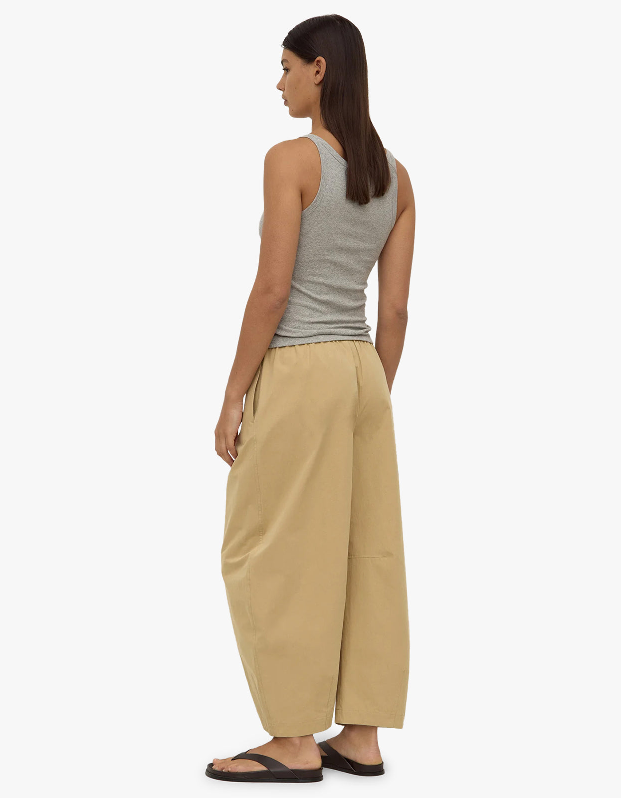 Lola Barrel Pant - Tan
