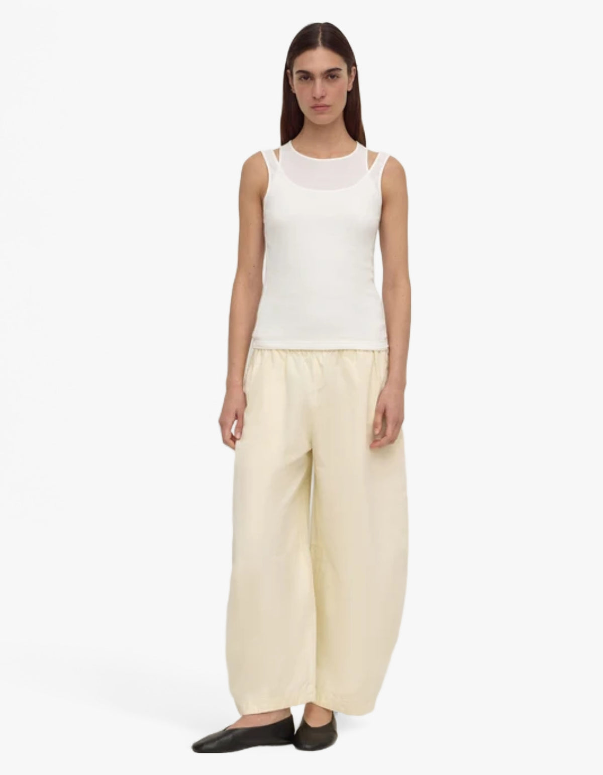 Lola Barrel Pant - Vanilla