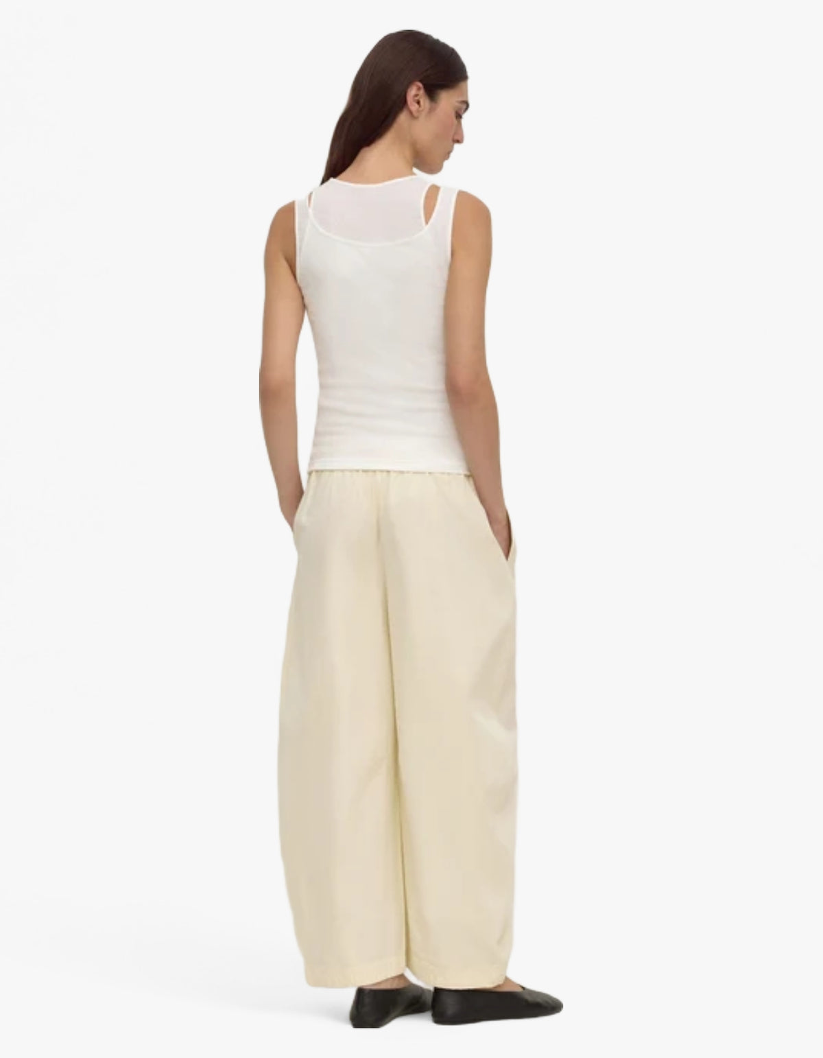 Lola Barrel Pant - Vanilla