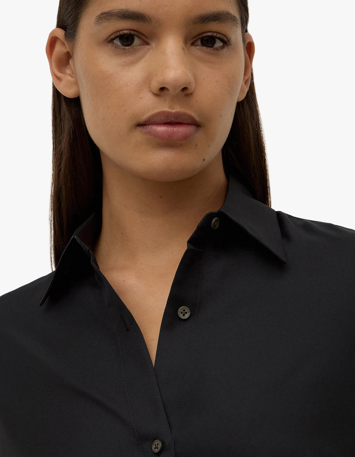 Amelie Shirt Dress - Black