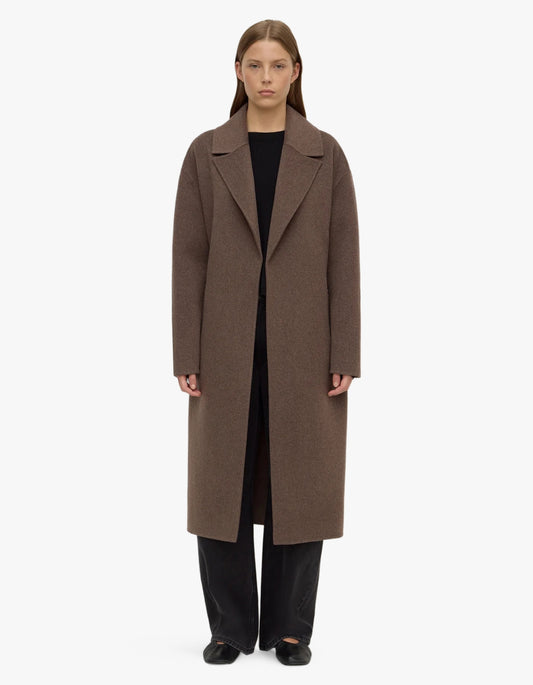 Ivy Wool Coat - Cocoa Marle