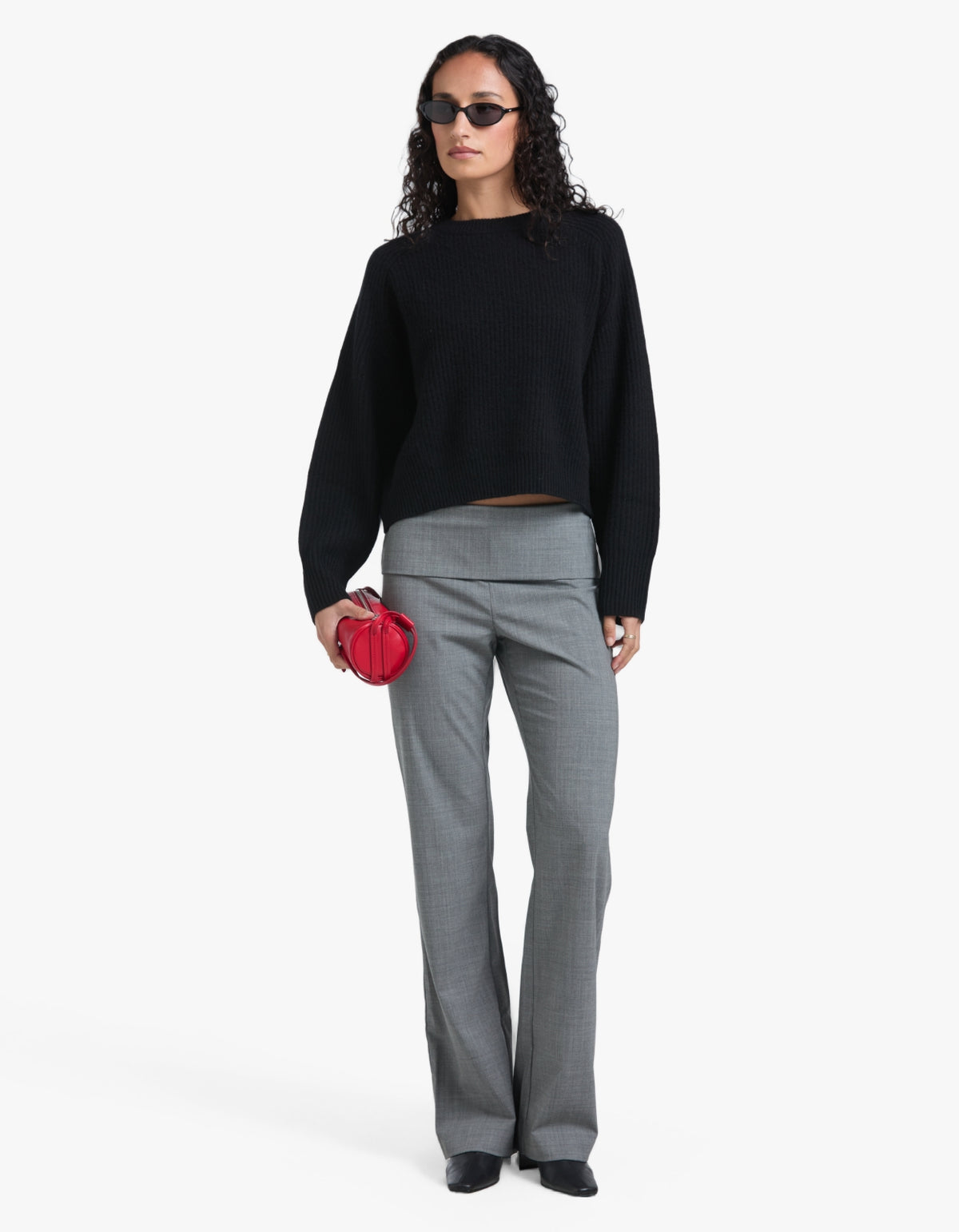 Amerie Cashmere Knit Jumper - Black