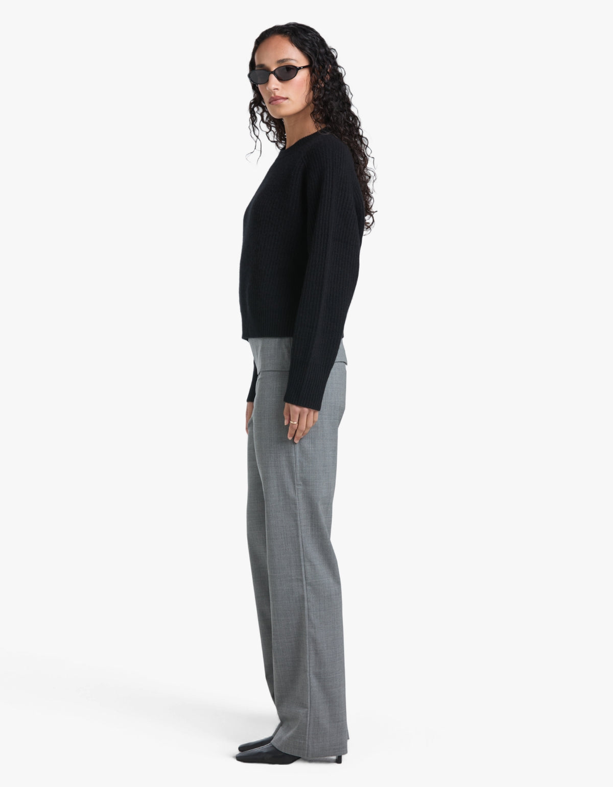 Amerie Cashmere Knit Jumper - Black