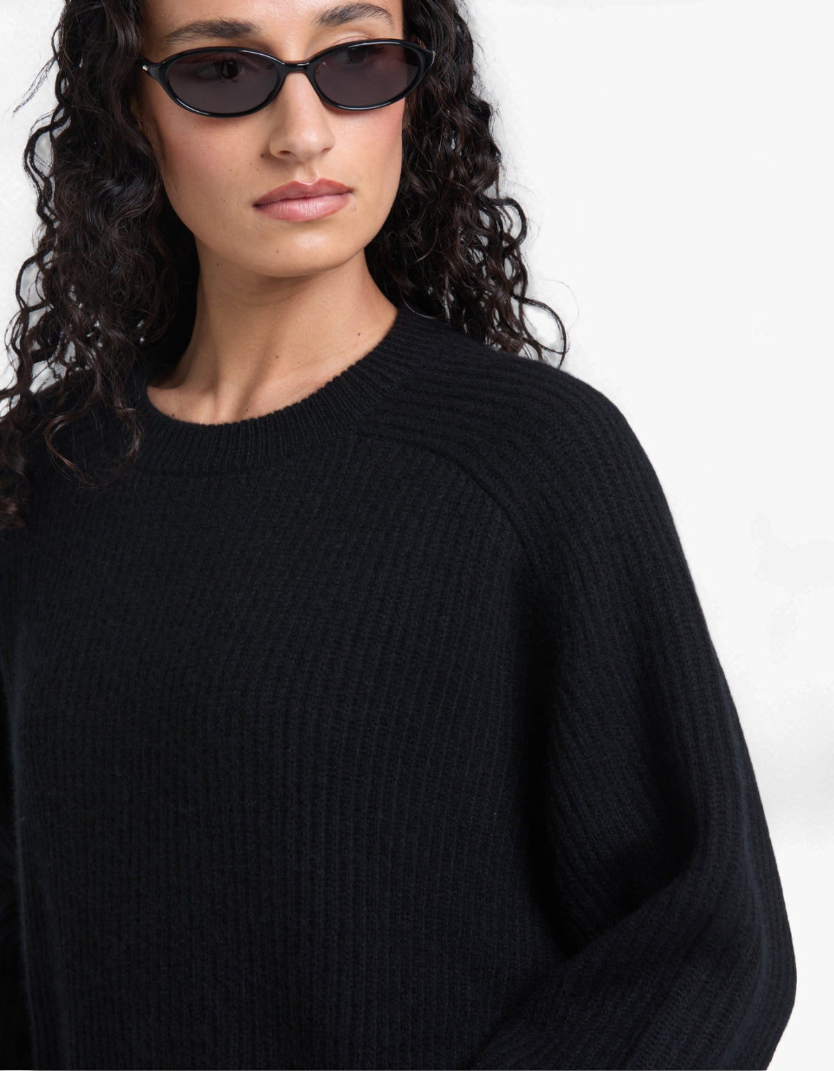 Amerie Cashmere Knit Jumper - Black