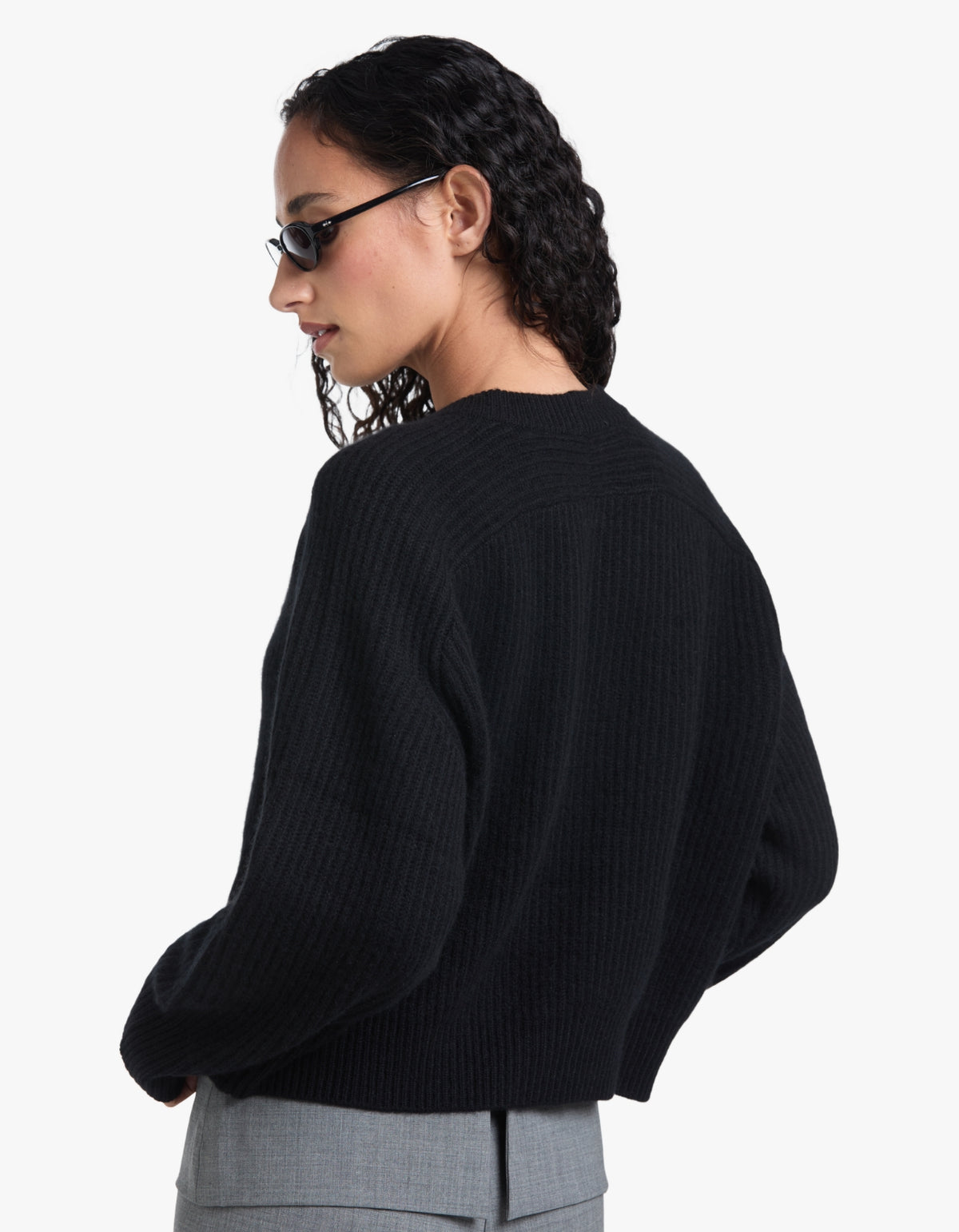Amerie Cashmere Knit Jumper - Black
