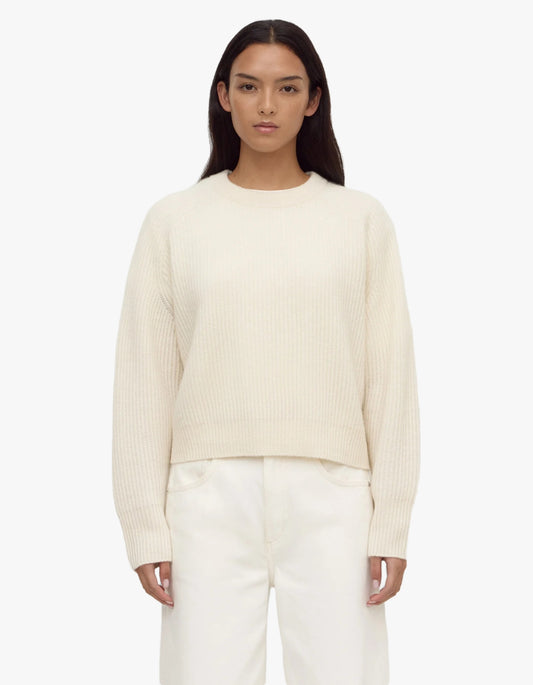 Amerie Cashmere Knit Jumper - White