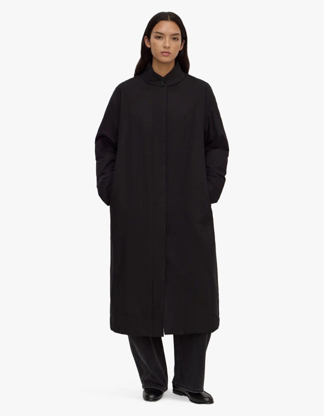 Assembly Label - Zoie Padded Coat Washed Black | Superette