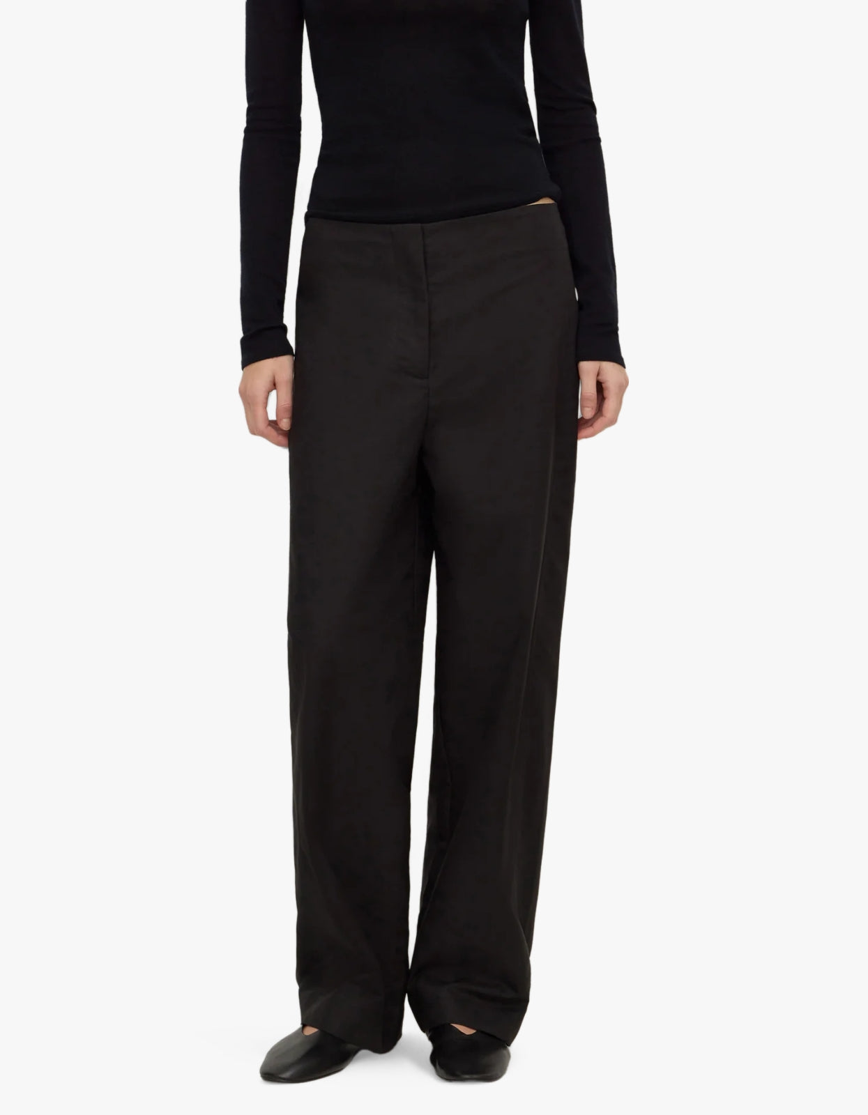 Mia Cotton Pant - Black
