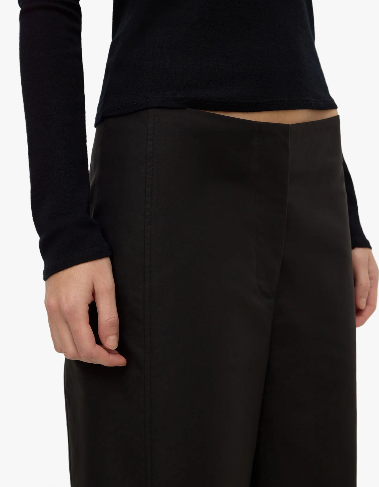 Mia Cotton Pant - Black