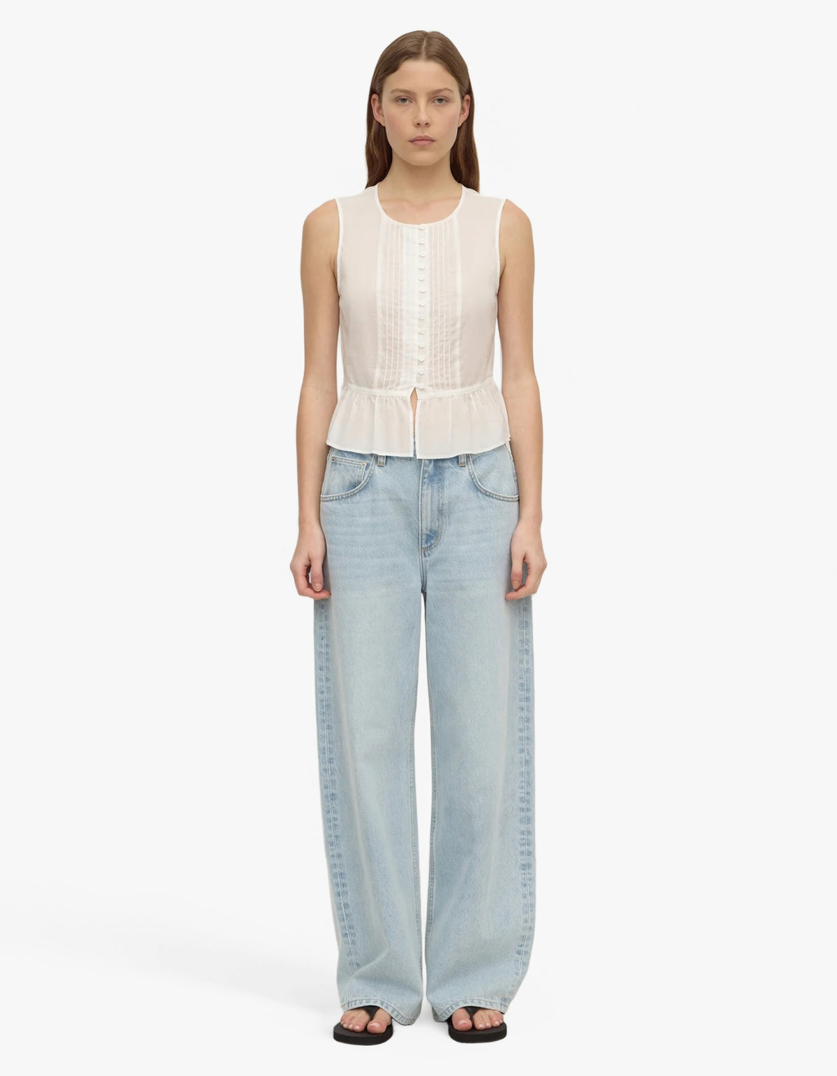 Quinn Volie Top - White