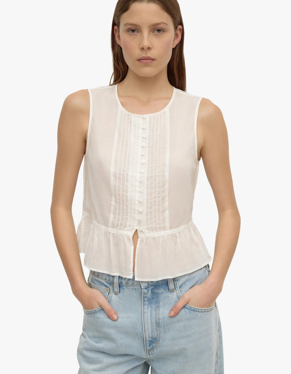 Quinn Volie Top - White