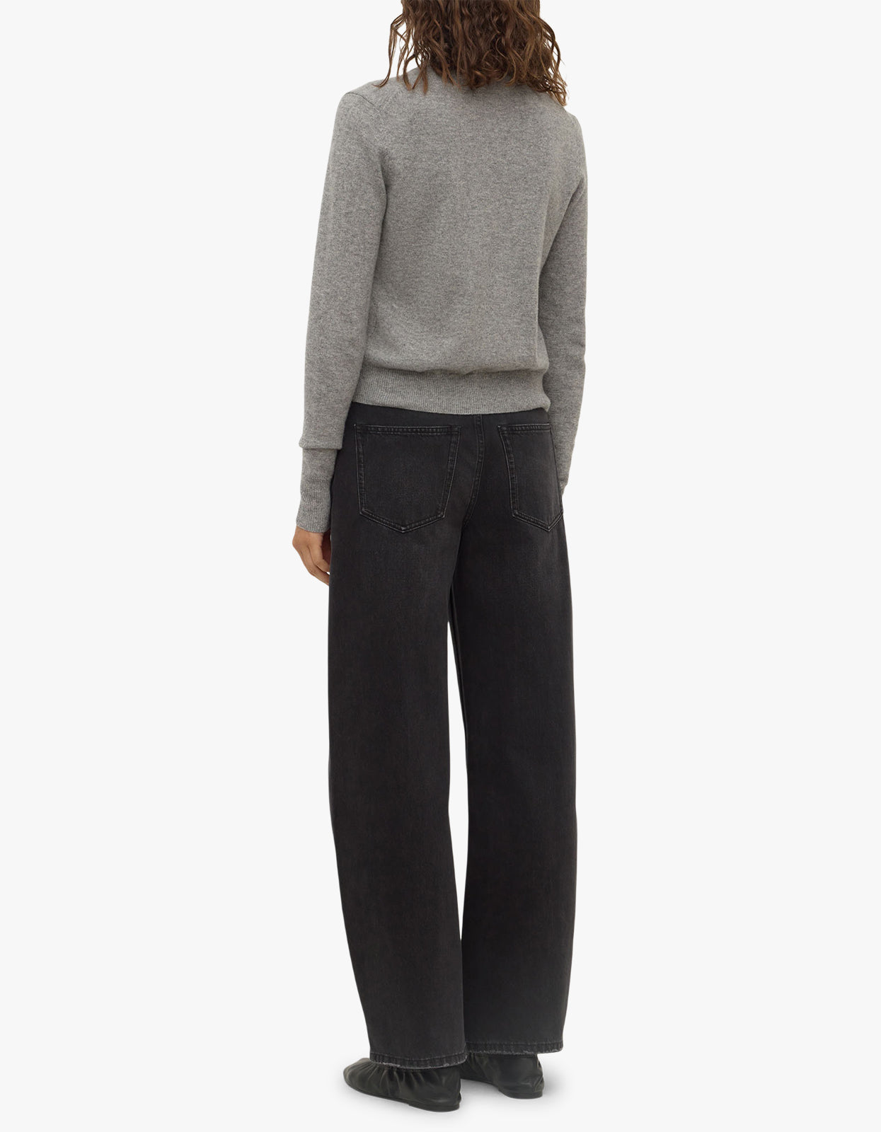 Benny Knit Cardigan - Grey Marle