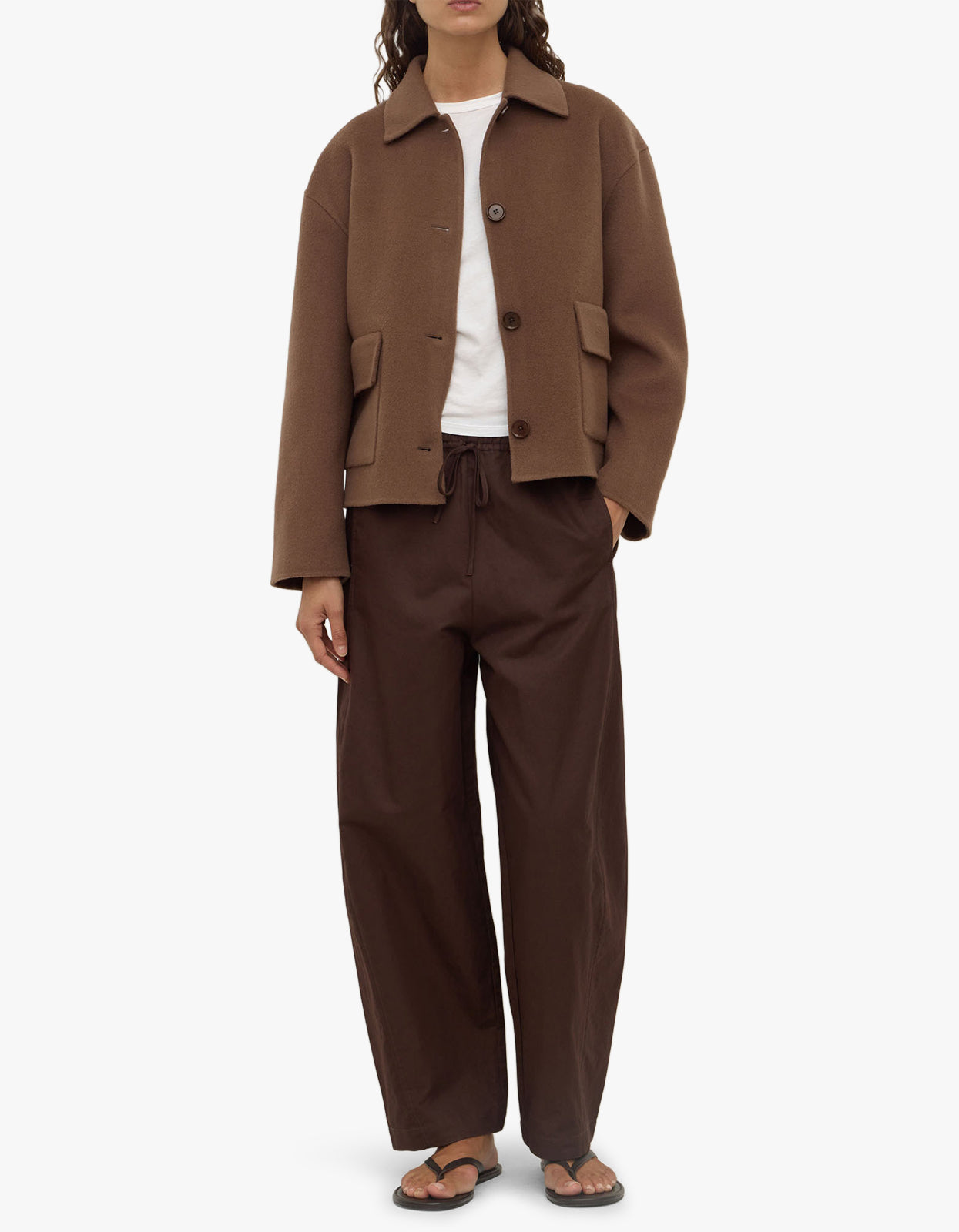 Mya Wool Jacket - Milk Choc