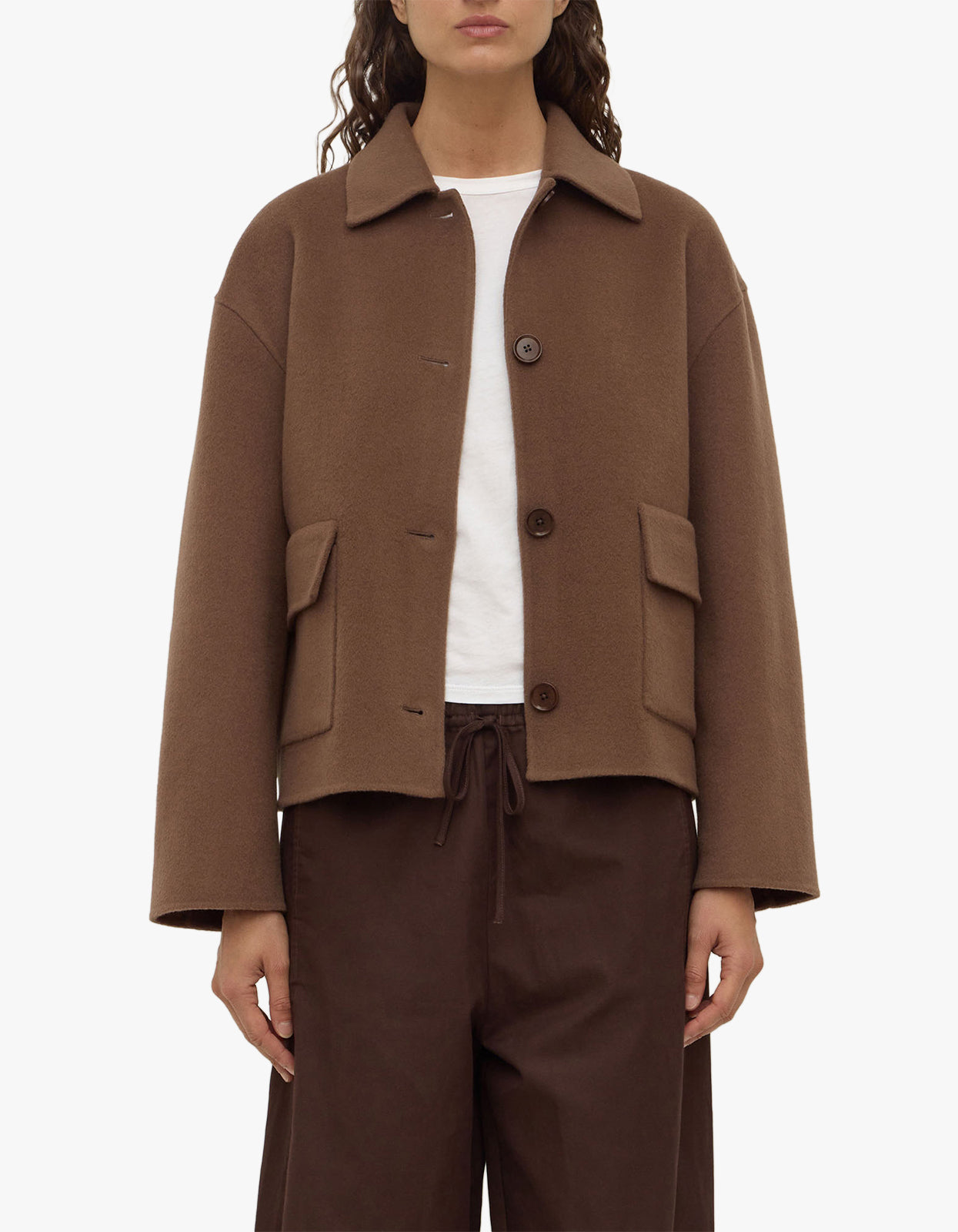 Mya Wool Jacket - Milk Choc